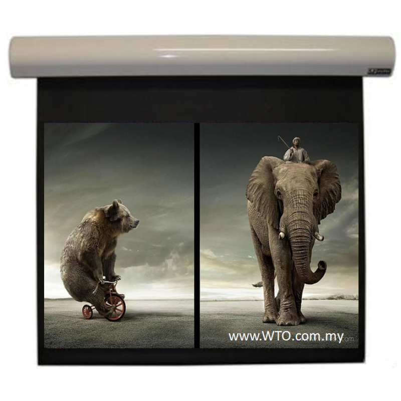 Motorised Matte White Screen 96" x 96"